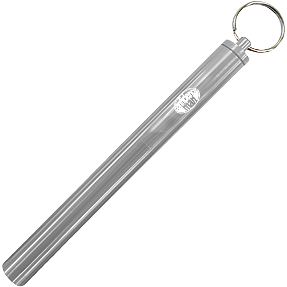 metal "party" straw in keyring case