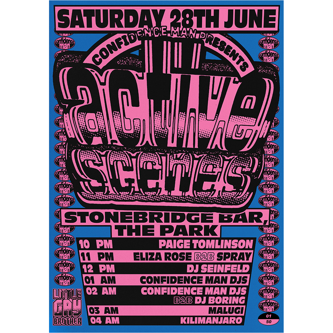 50 Only Limited-Edition Numbered ACTIVE SCENES Poster – Confidence Man